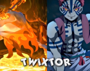 Rengoku vs Akaza Twixtor