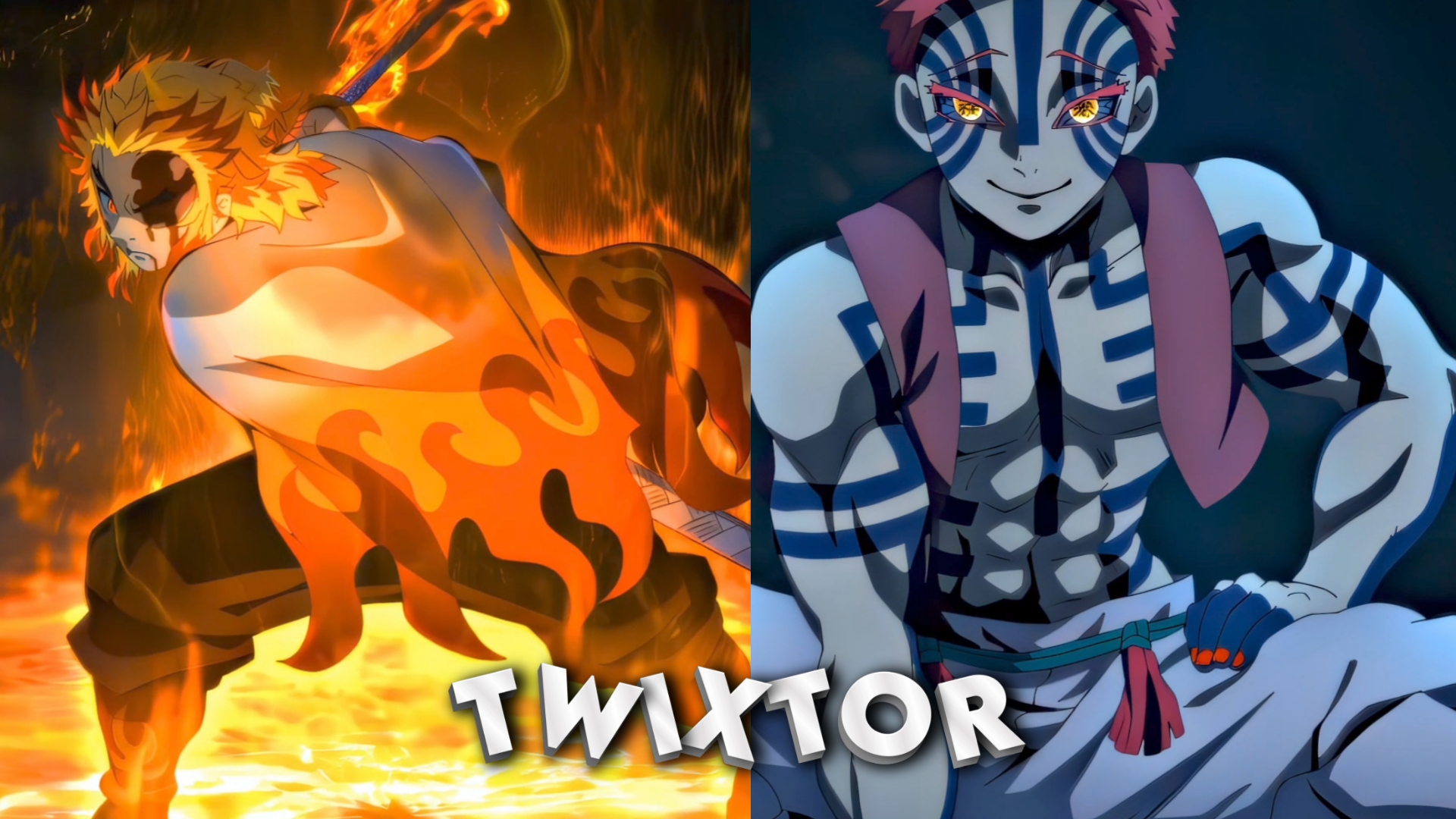 Rengoku vs Akaza Twixtor