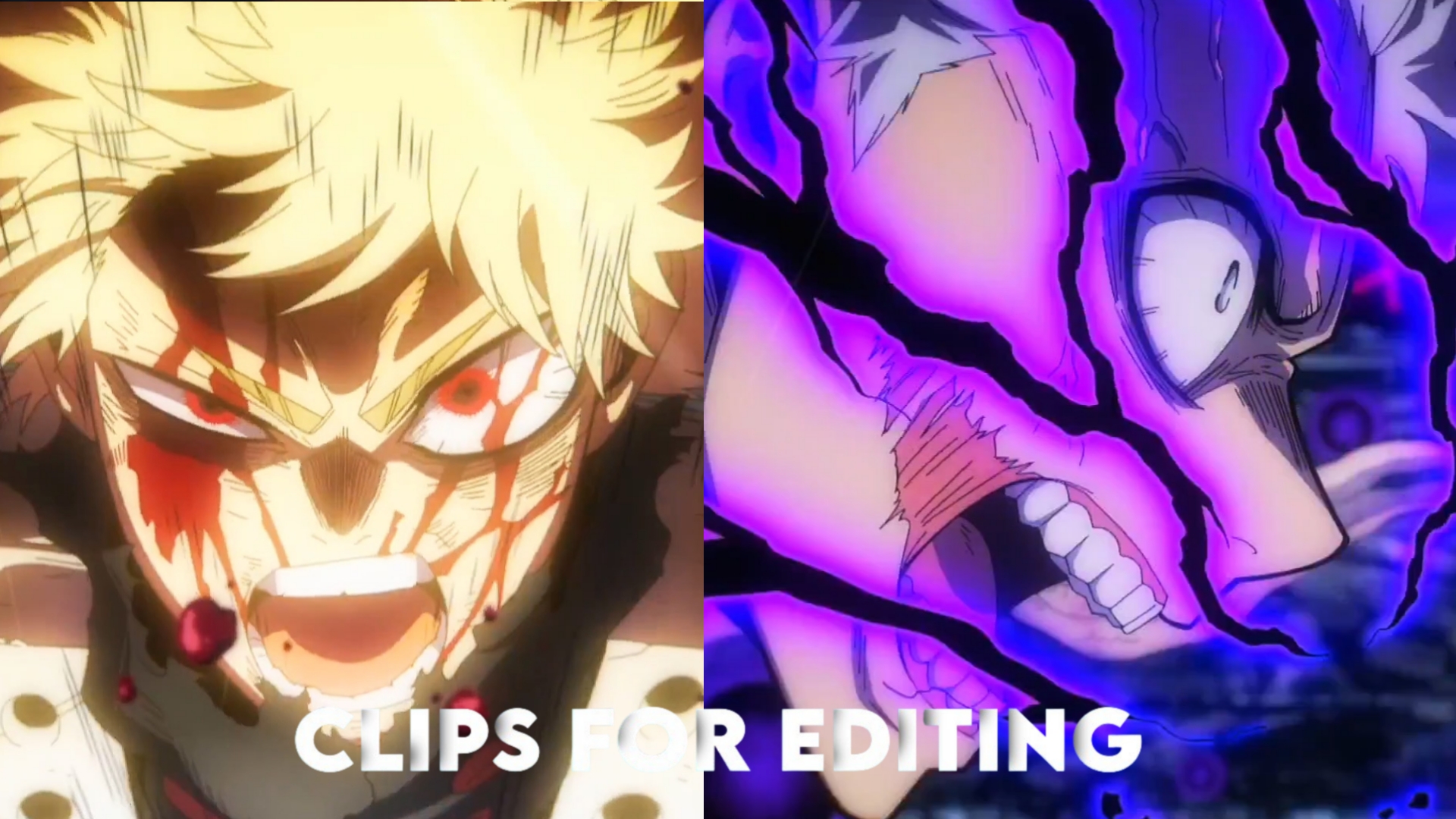 Bakugo vs All for One Raw Clips