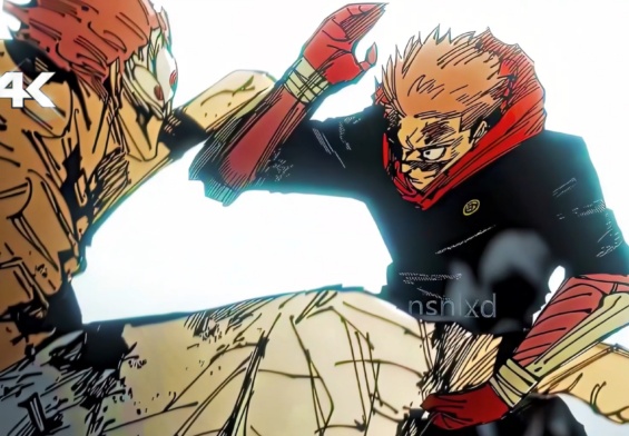 Sukuna vs Yuji Manga Twixtor