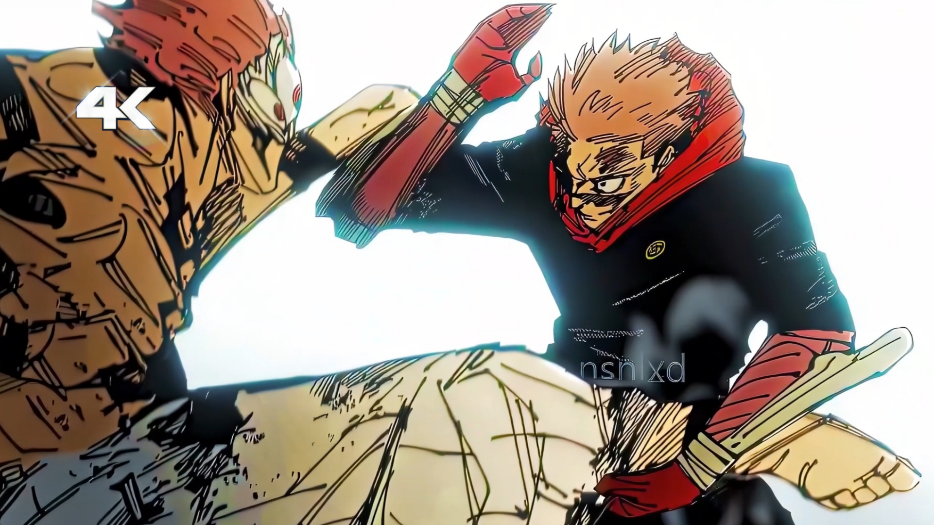 Sukuna vs Yuji Manga Twixtor